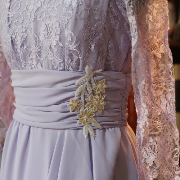 Vintage | purple lace dress - Picture 8 of 16